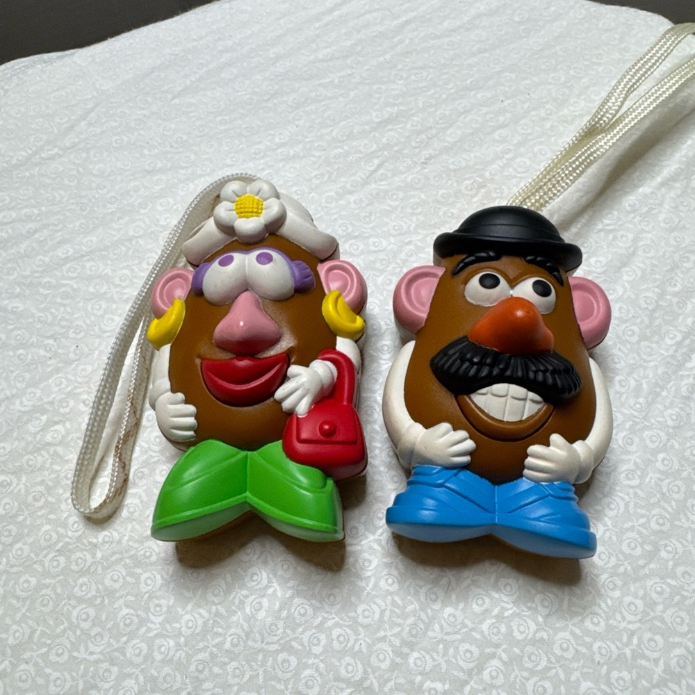 MR & MRS POTATO HEAD POCKET PAL CLIP ON talking Toy story VTG 1999
